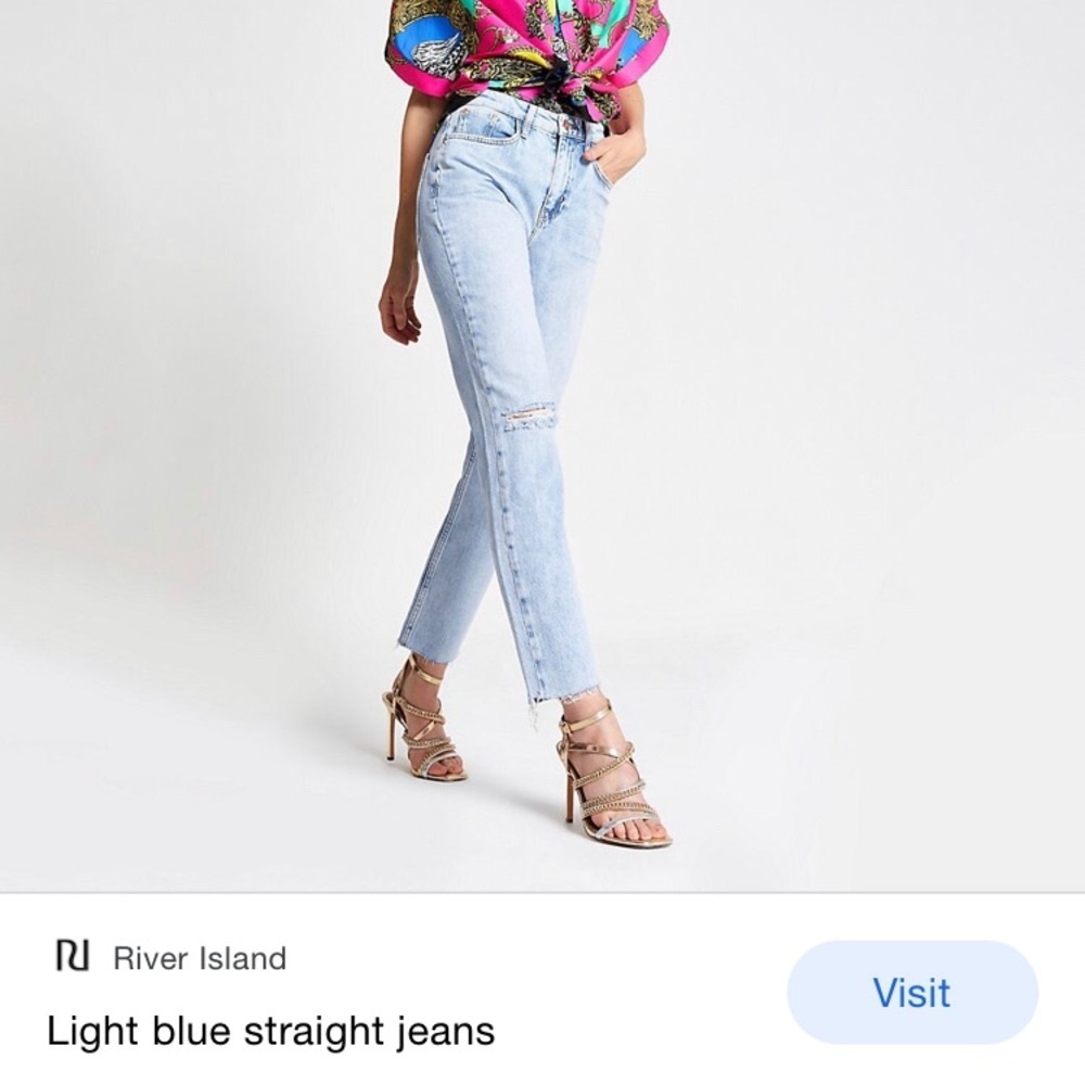 RIVER ISLAND Light Blue Denim